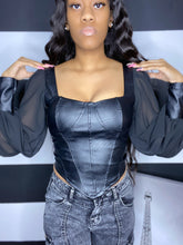Load image into Gallery viewer, Leather Top