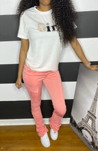 Load image into Gallery viewer, Stacked Cargo Pants (Pink)