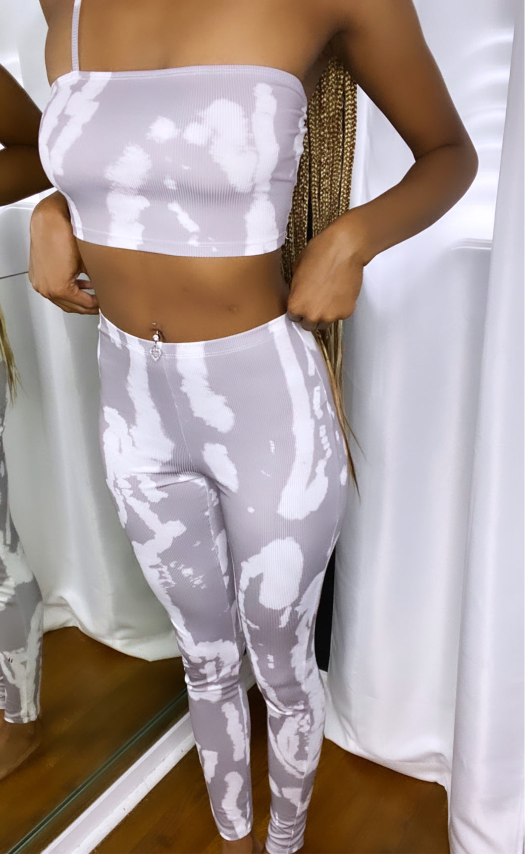 Grey Tie Dye Set